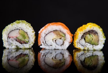 Japon deniz ürünleri sushi set.
