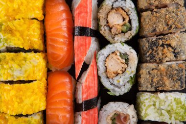 Japon deniz ürünleri sushi set.