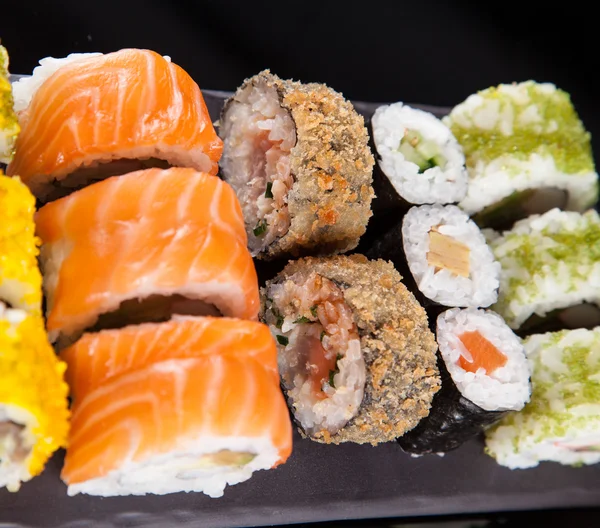 Japanese seafood sushi set. — Stock Photo, Image