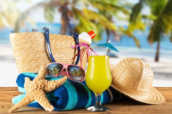 Close-up of summer accessories. — Stock Photo, Image