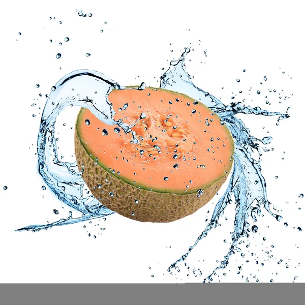 Vers fruit met water splash — Stockfoto