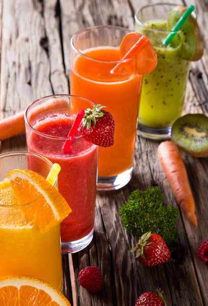 Fresh juice mix fruit.