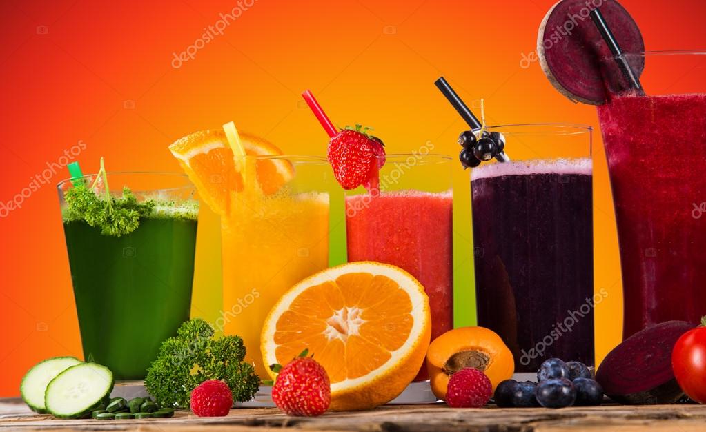 Fresh juice mix fruit. — Stock Photo © Kesu01 48436591