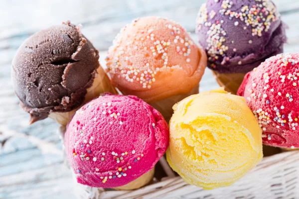 Tasty ice creams — Stok fotoğraf