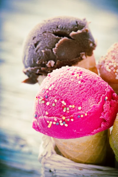 Tasty ice creams — Stockfoto