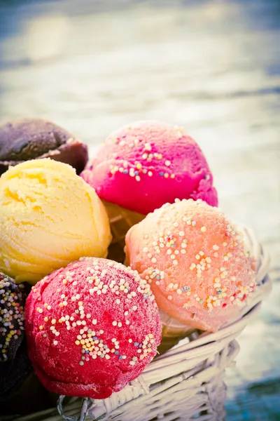 Tasty ice creams — Stok fotoğraf