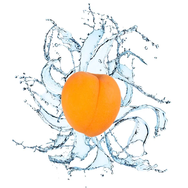 Vers fruit met water splash — Stockfoto