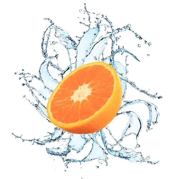 Färsk frukt med vattenstänk — Stockfoto