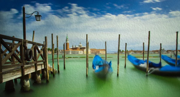 Góndolas en Venecia — Foto de Stock