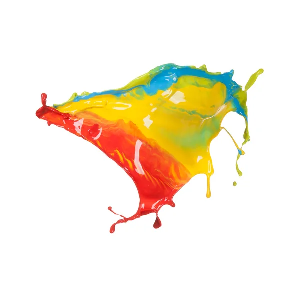 Colored liquid splash — Stock Photo, Image