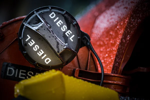 Gasoline dispenser in the car. — Stock Photo, Image