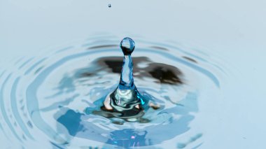 Düşen su damlalarının hareketsiz çekimi