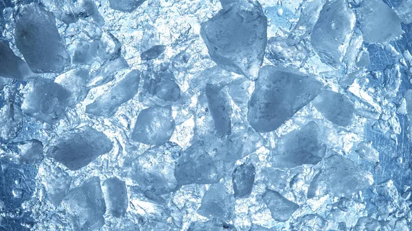 Close-up van gebroken ijs, bovenste schot. — Stockfoto
