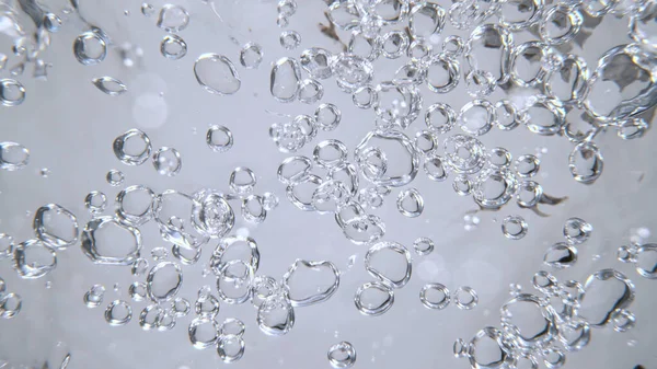 Moving Bubbles on Light Background — Stock Photo, Image