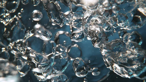 Mozgó buborékok a fény háttér — Stock Fotó