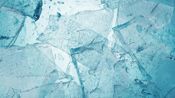 부서진 얼음을 클로즈업하고, 위쪽 샷. — 스톡 사진