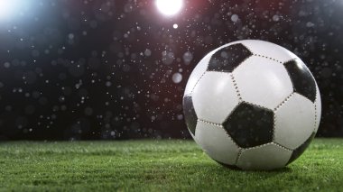 Düşen Futbol Topunun Yakın Çekimi
