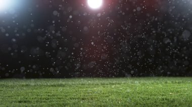 Yapay Işıklandırmalı Futbolun Yakın Çekimi