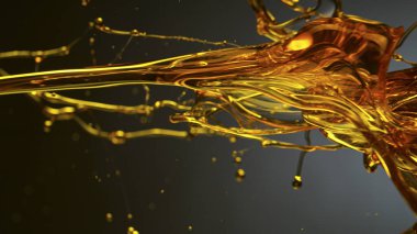 Gradyan Koyu Arkaplanda Akan Yağ