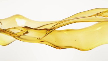 Beyaz Arkaplanda Akan Yağ