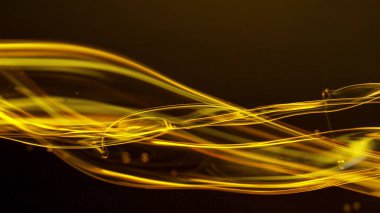 Gradyan Koyu Arkaplanda Akan Yağ