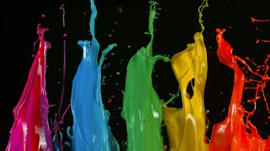 Dans eden renklerin hareketlerini dondur