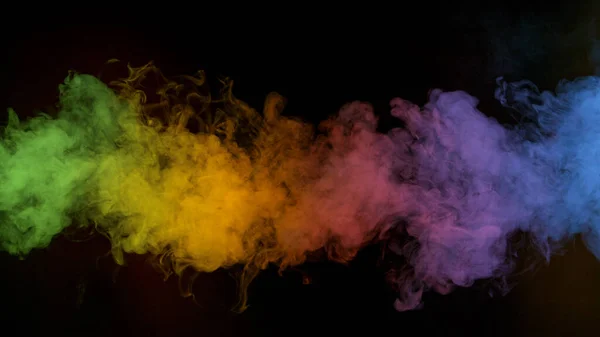Astratto Fumo colorato atmosferico, Primo piano. — Foto Stock