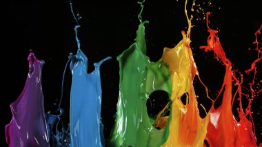 Dans eden renklerin hareketlerini dondur