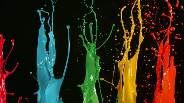 Freeze motion of dancing colors — Fotografia de Stock