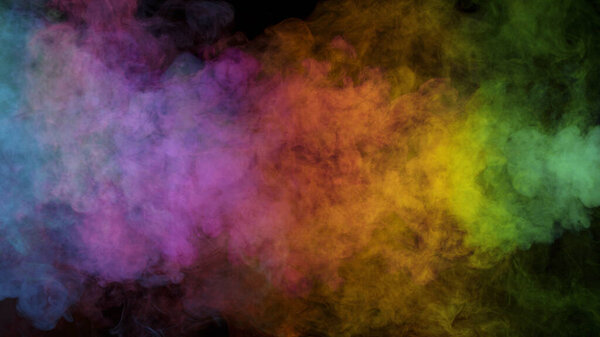 Abstract Atmospheric Colored Smoke, Close-up. Royalty Free Stock Photos