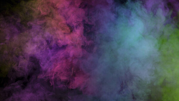 Abstract Atmospheric Colored Smoke, Close-up. Stock Picture