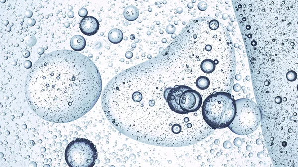 Moving Bubbles Light Background Macro Shot — Stock Photo, Image