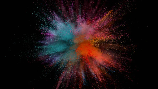 Freeze Motion Shot Color Powder Explosion — Stock fotografie