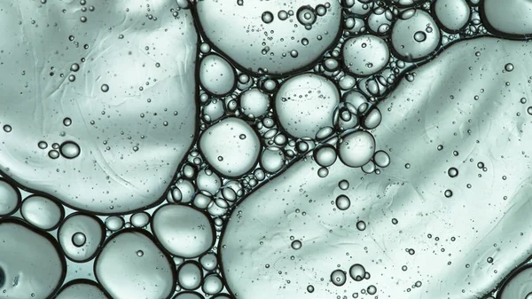 Moving Bubbles Light Background Macro Shot — Stock Photo, Image
