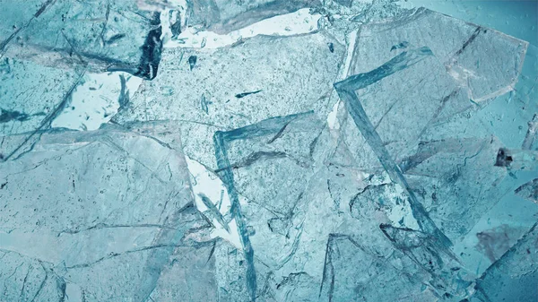 텍스처입니다 얼음의 조각에 균열의 네트워크 — 스톡 사진