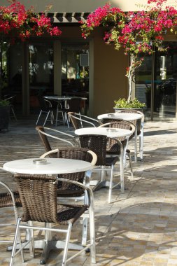 masa ve sandalye Akdeniz açık kafe