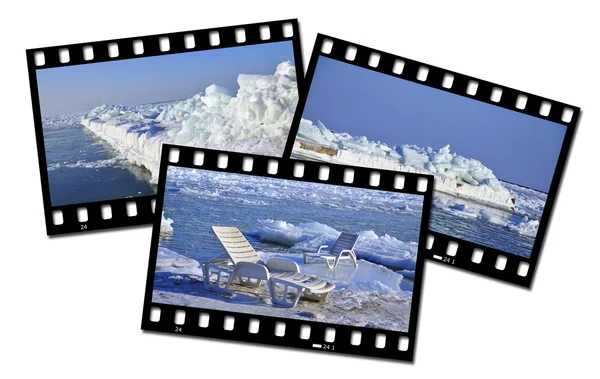 Ледяной ландшафт — стоковое фото