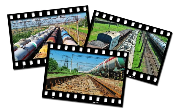 Frames train — Stock Photo, Image