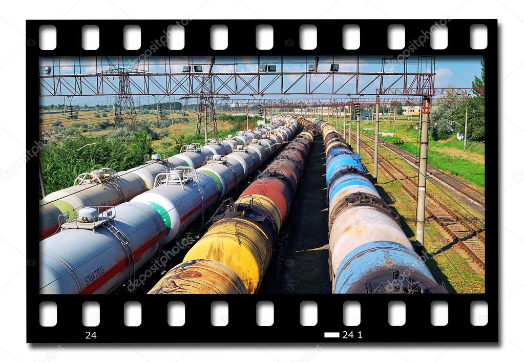 Train transports oil