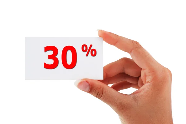 Carta del 30% — Foto Stock