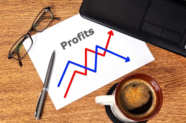Grafico del profitto — Foto Stock