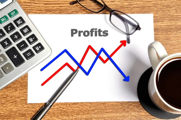 Grafico del profitto — Foto Stock