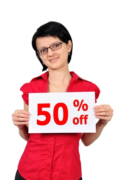 Placard sell-off — Stock Photo, Image