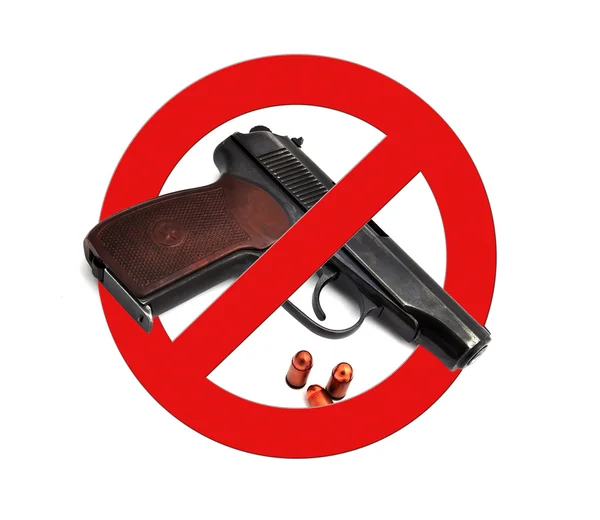 Symbol no gun — Stock Photo, Image