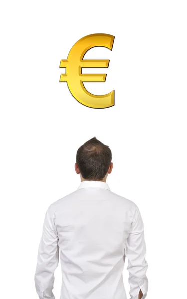 Symbol měny euro — Stock fotografie