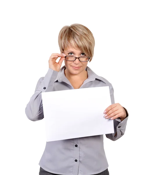 Blank placard — Stock Photo, Image