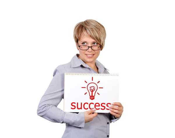 Plakát s úspěchem — Stock fotografie