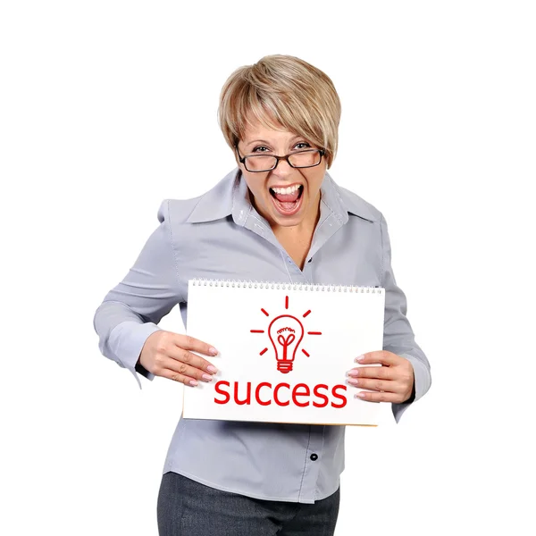 Poster met succes — Stockfoto