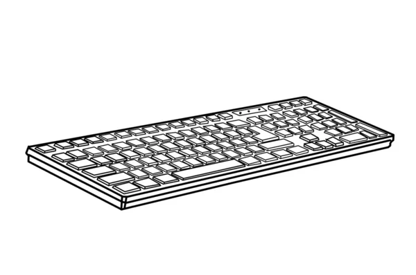Малювання клавіатури — стокове фото