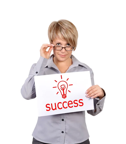 Poster con successo — Foto Stock